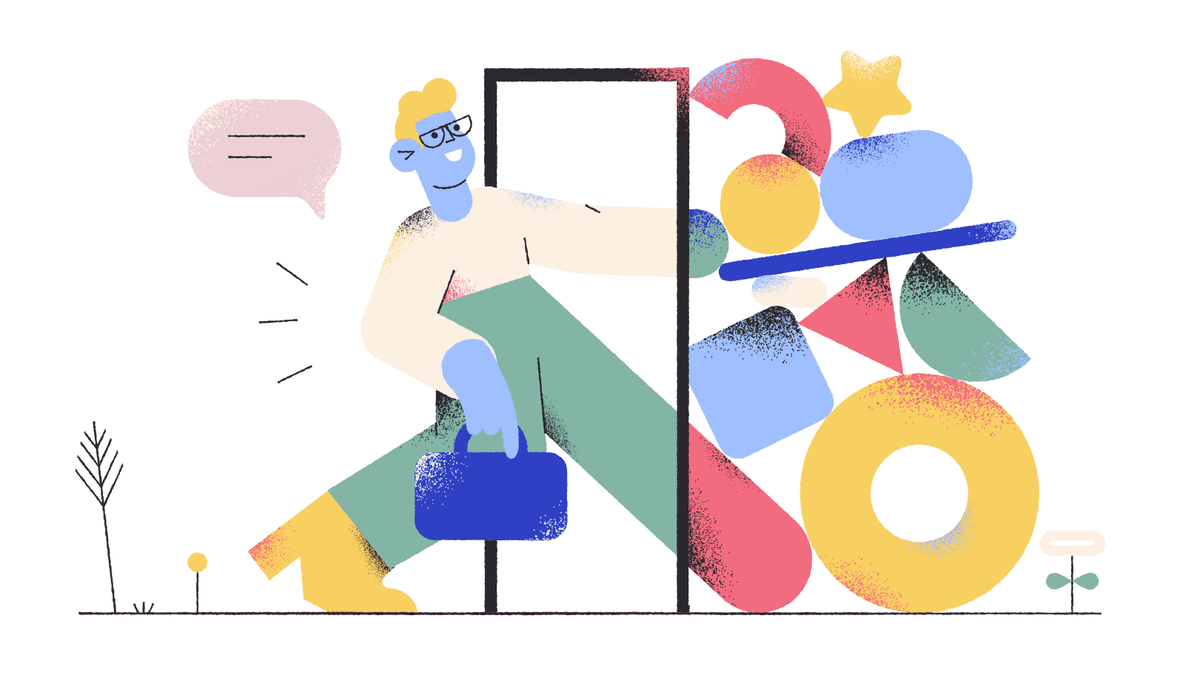 Sign in illustration